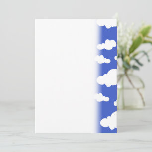 Bewölkter blauer Himmel Weiße Wolken Träumerische  Save The Date