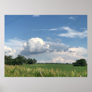 Bewölkter Himmel Poster
