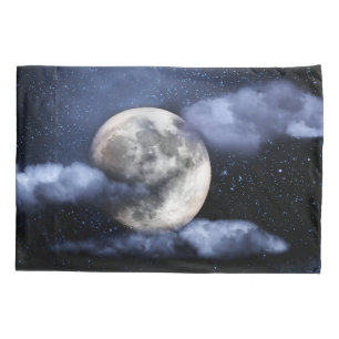 Bewölkter Mond Kissenbezug