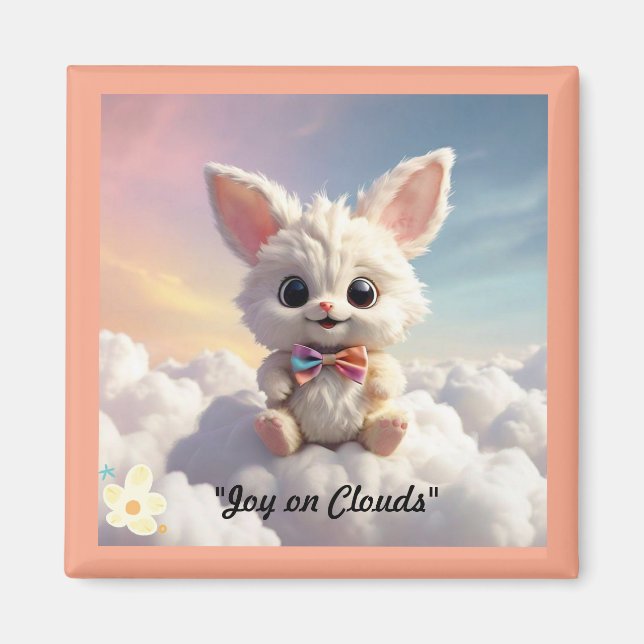 "Bewölkter Tag Whimsy" Magnet (Vorne)