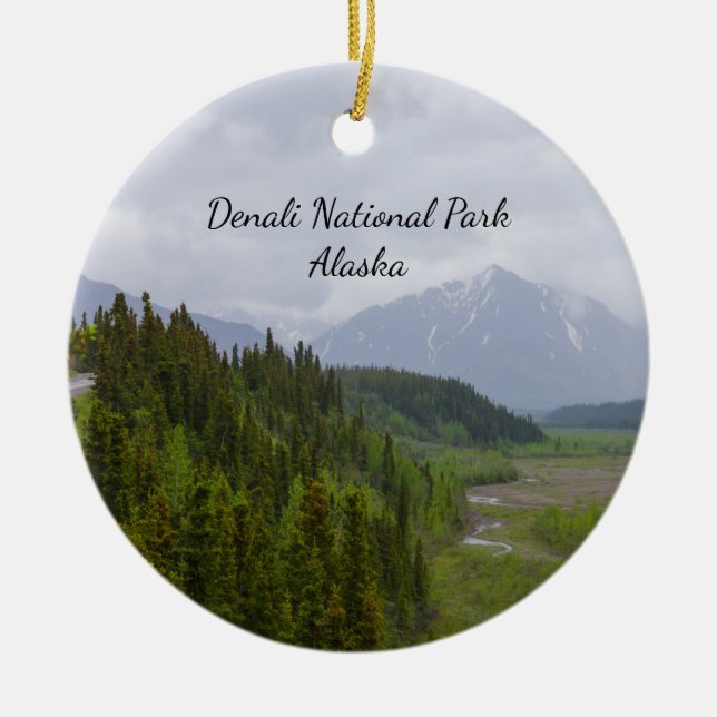 Bewölkung im Denali-Ornament Keramik Ornament (Vorne)