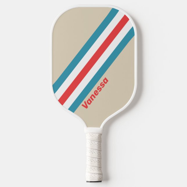 Bewölkungsstreifen mit Namen Pickleball Schläger (Vorderseite)