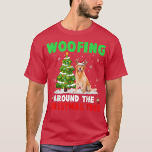 Bewoofen rund um den Weihnachtsbaum Santa Rentier T-Shirt