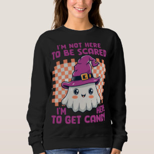 Bewunderlich Beängstigende Kawaii Ghost Witch Funn Sweatshirt