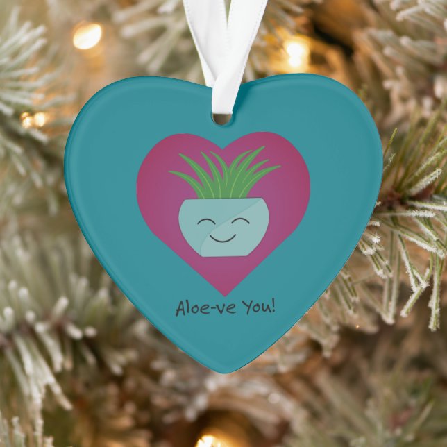Bewunderlich Funny Aloeve You Aloe Ornament (Baum)