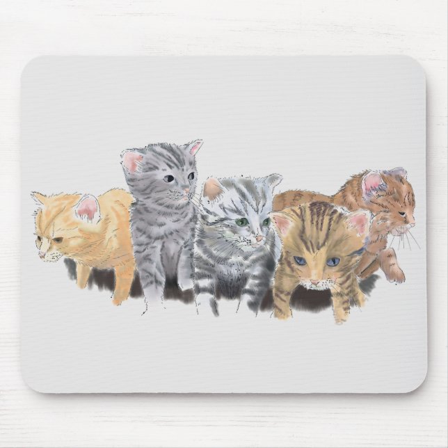 Bewunderlich Niedliche Kätzchen Mousepad (Vorne)
