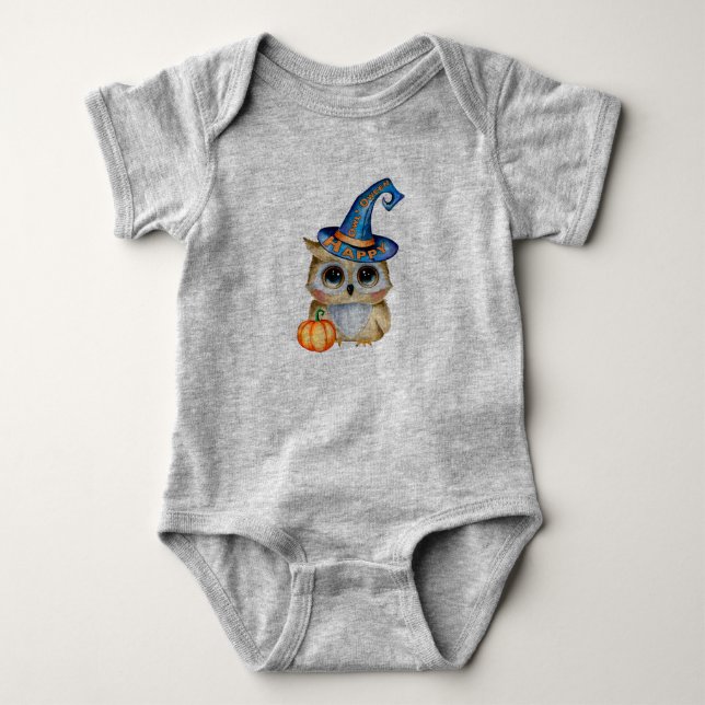 Bewunderlich Niedliches Glück "Owl’Oween" Baby Strampler (Vorderseite)