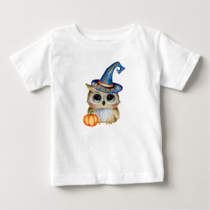 Bewunderlich Niedliches Glück "Owl’Oween" Baby T-shirt