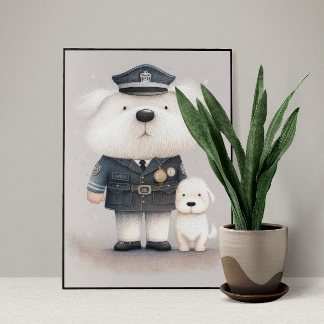 Bewunderlich: Poodle Policeman Poster (Von Creator hochgeladen)