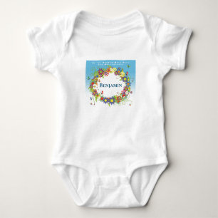 Bewundern Sie den Garten mit Bienen und Schmetterl Baby Strampler