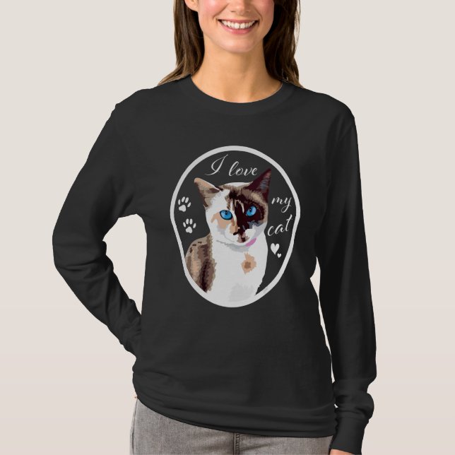 Bewundernswert, dass ich meine Katze Liebe T-Shirt (Vorderseite)