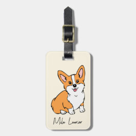 Bewundernswerte Personalisierte Gepäckmarke Corgi Gepäckanhänger