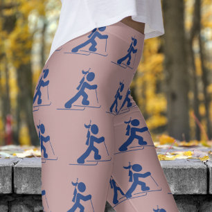 Bewundernswerte toskanische Frauen Biathlon Muster Leggings