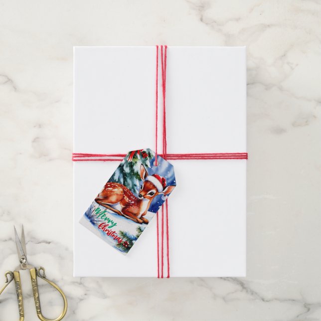 bewundernswerte Weihnachtsweiden Geschenkanhänger (Mit Garn)