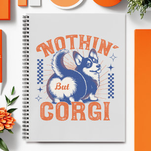 Bewundernswerter Corgi-Hintern mit "Nothing but Co Notizbuch