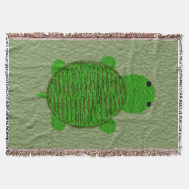Bewundernswertes Garn Texturierte Schildkröte Decke (Vorderseite)