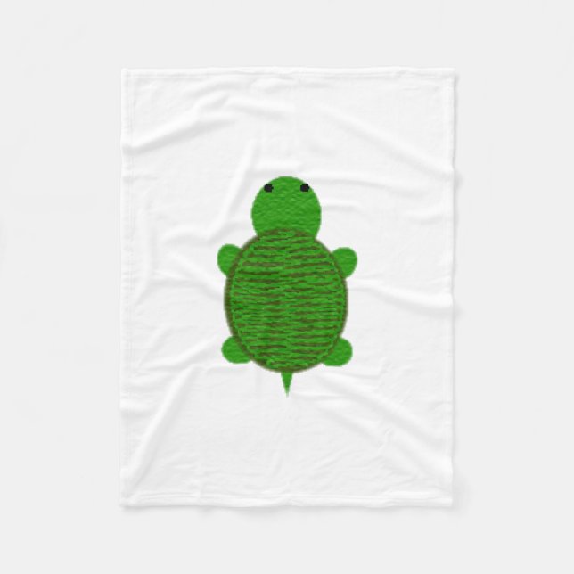 Bewundernswertes Garn Texturierte Schildkröte Fleecedecke (Vorderseite)