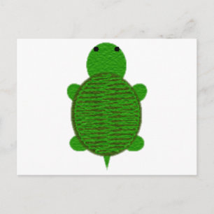 Bewundernswertes Garn Texturierte Schildkröte Postkarte