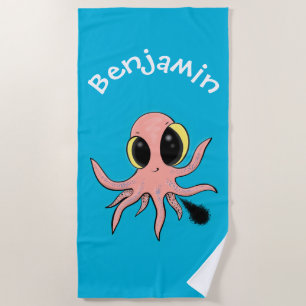 Bewundernswertes Tuch mit Kraken für den Cartoon Strandtuch