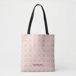 Bewundernswertes Zebra und Balloon Muster Tote Bag Tasche