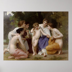 Bewunderung Bouguereau (L'bewunderung) (1867) Poster