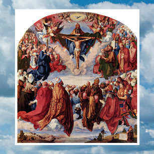 Bewunderung der Dreifaltigkeit durch Albrecht Dure Poster