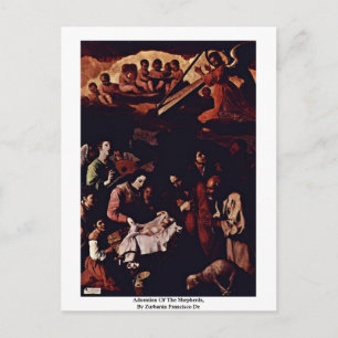 Bewunderung der Hirten von Zürich Francisco Postkarte