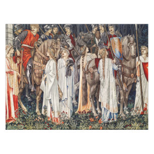 Bewunderung und Abreise der Ritter  Tischdecke