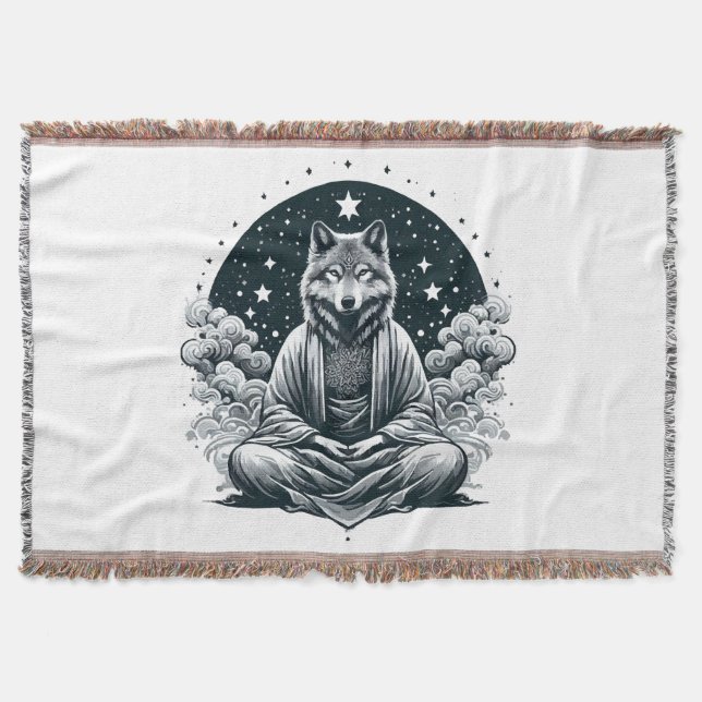 Bewusster Wolf Decke (Vorderseite)