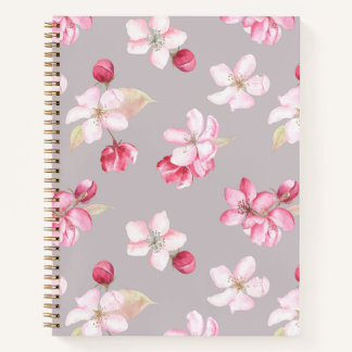 Bewusstes Rosa Kirschblüten-Blumenjournal Notizbuch