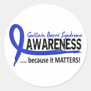 Bewusstsein 2 Guillain Barre Syndrom Runder Aufkleber