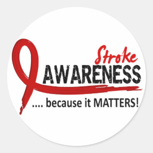 Bewusstsein 2 Schlaganfall Runder Aufkleber