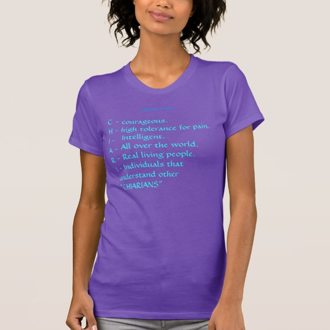 Bewusstsein Arnolds Chiari T-Shirt (Vorderseite)