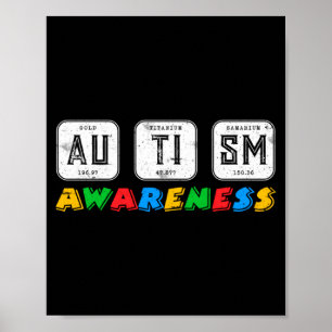 Bewusstsein Autistische Vielfalt Gerechtigkeit Aut Poster