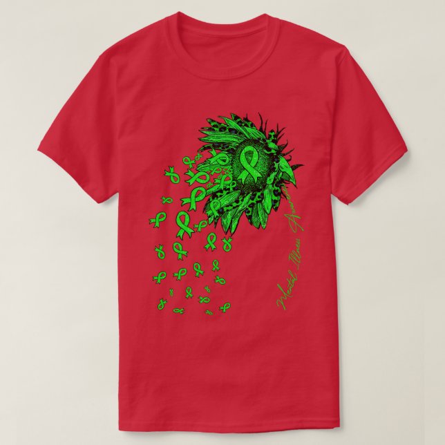 Bewusstsein bei psychischen Erkrankungen Sonnenblu T-Shirt (Design vorne)