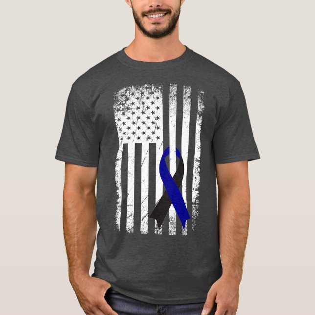 Bewusstsein beim Melanom im Auge Beunruhigung Amer T-Shirt (Vorderseite)
