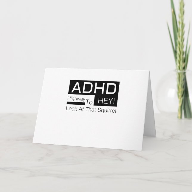 Bewusstsein das adhd der ADHD Landstraßen-he Karte (Vorderseite)