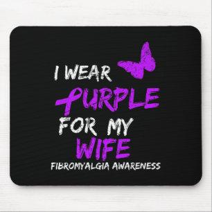 Bewusstsein, das ich für die Ehefrau trage 1 Lila Mousepad