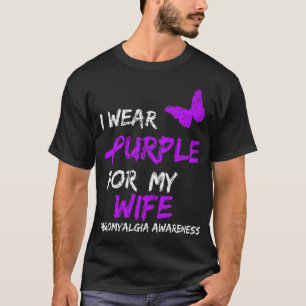 Bewusstsein, das ich für die Ehefrau trage 1 Lila T-Shirt