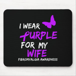 Bewusstsein, das ich für Ehefrau 2 Lila trage Mousepad