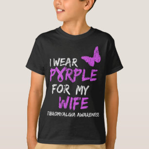 Bewusstsein, das ich für meine Ehefrau Lila trage T-Shirt