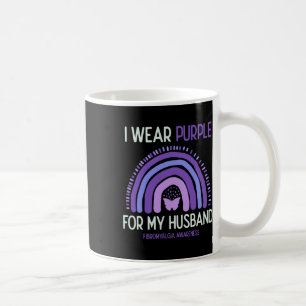 Bewusstsein, das ich für meinen Mann Lila trage Kaffeetasse