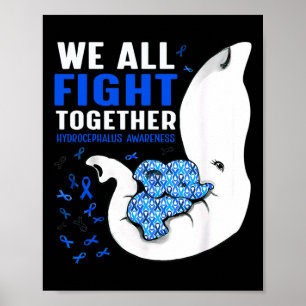 Bewusstsein, das wir alle zusammen kämpfen Elefant Poster