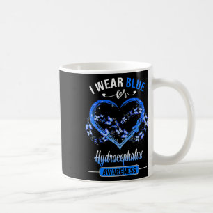 Bewusstsein, dass ich blaues Schmetterlingsherz tr Kaffeetasse