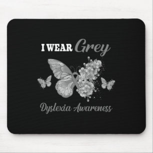 Bewusstsein, dass ich Grauschmetterling trage Mousepad