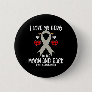 Bewusstsein, dass ich Liebe Held zum Mond und zurü Button