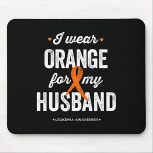 Bewusstsein, dass ich Orange für meinen Mann trage Mousepad