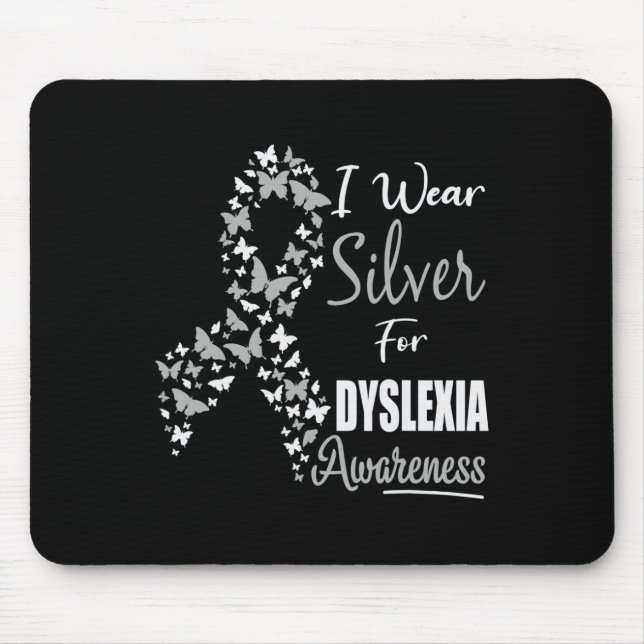 Bewusstsein, dass ich Silver Ribbon Learning Readi Mousepad (Vorne)