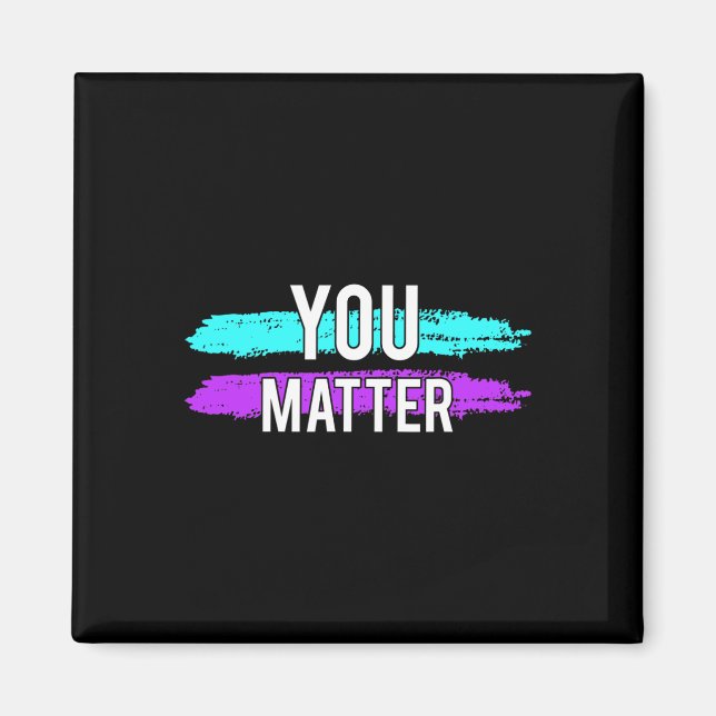 Bewusstsein, dass Sie ein Problem Design Geschenk  Magnet (Vorne)