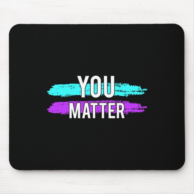 Bewusstsein, dass Sie ein Problem Design Geschenk  Mousepad (Vorne)